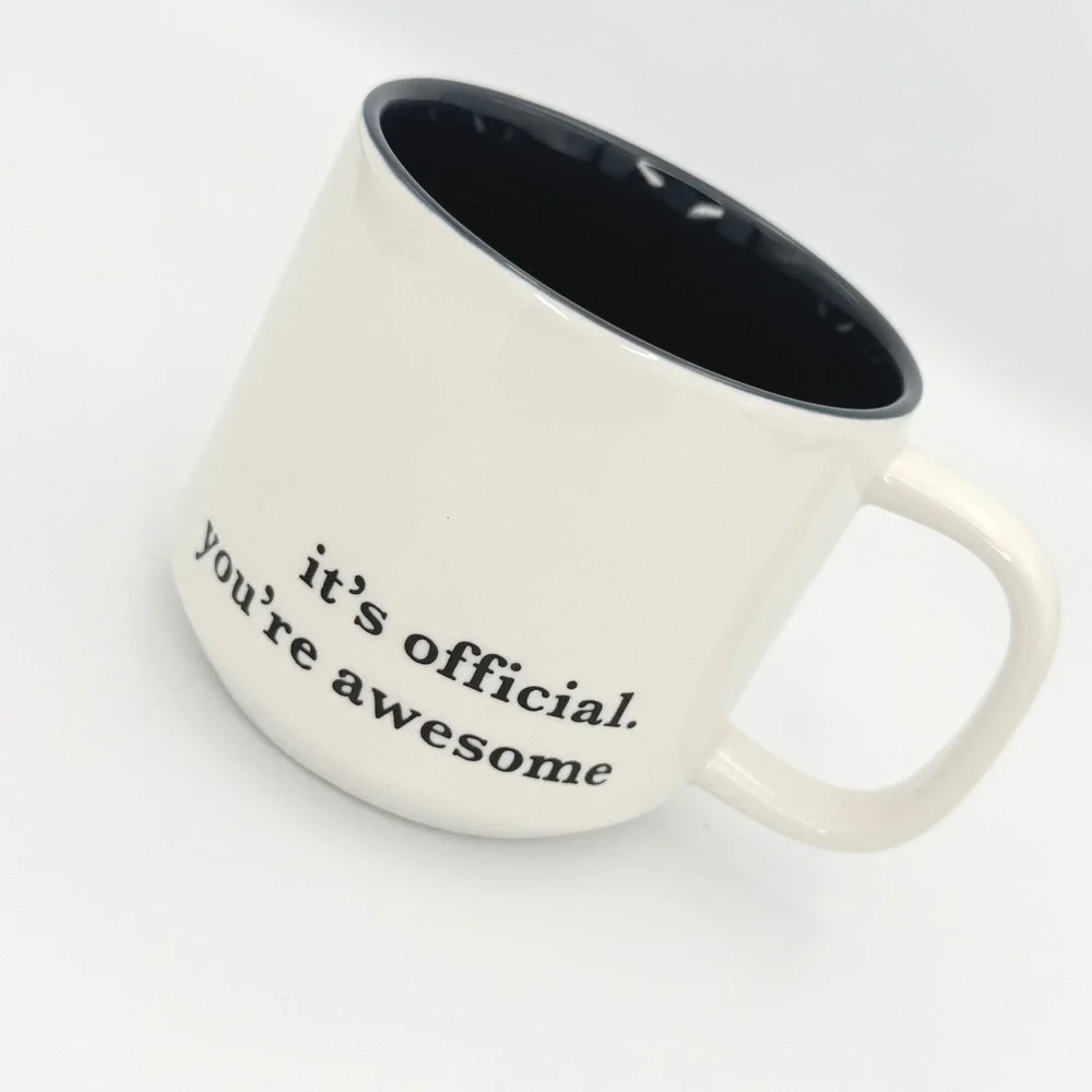 Funny You're Awesome Coffee Mug Black‎ Interior White Ceramic Gift Cup